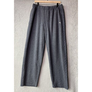 Tommy Bahama Sweat Pants Large Fleece Straight Leg Pull On Gray Athletic 32 x 29